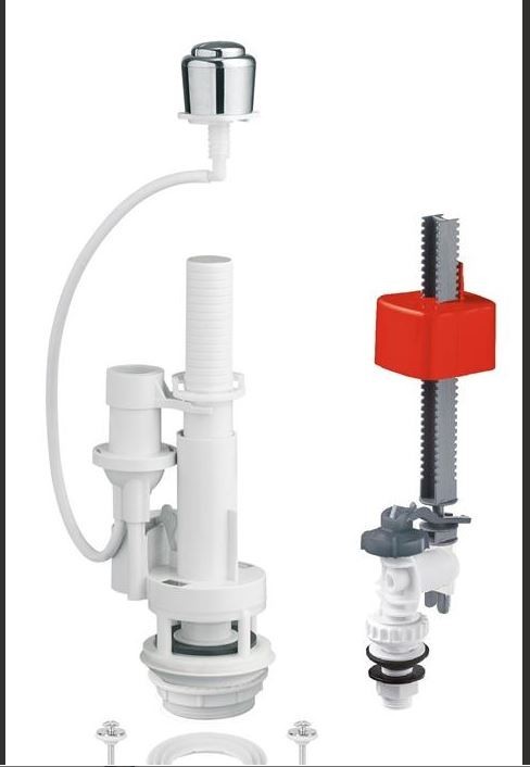 Mécanisme de vidange unique hydraulique avec connexion basse pour réservoir