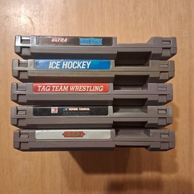 Nintendo NES NTSC Sammlung 5 Spiele Castlevania Silent Service Wrestling usw.