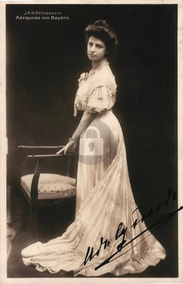 Princess Adelgunde of Bavaria Signed Autograph RPPC Photo Postcard COPY