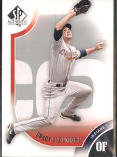 Grady Sizemore 2009 SP Authentic 96 NM