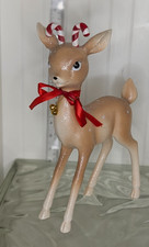 Holiday Time Polyresin Standing 11" Reindeer Christmas Decor MCM- inspired