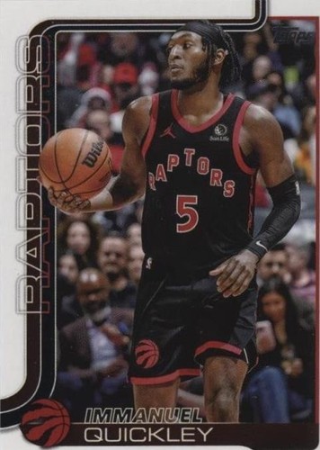 2025-26 Topps Flagship Gold Mirror Immanuel Quickley Raptors Case 