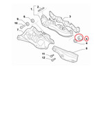 Abstandhalter Leitung Auspuffanlage Fiat Idea - Punto - Alfa 159 Original