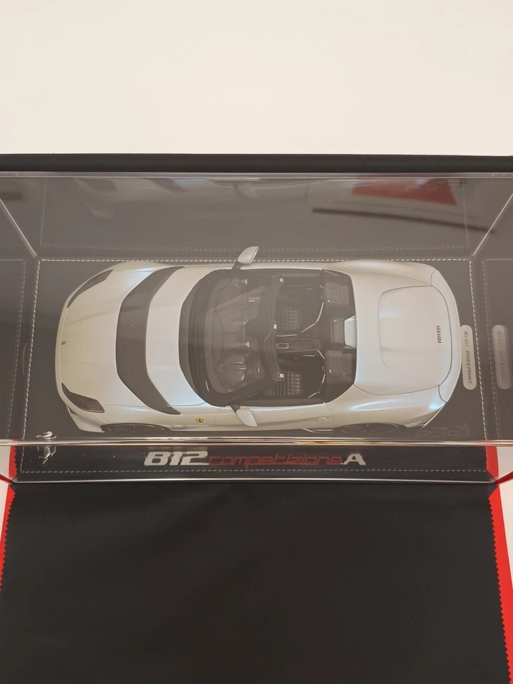 BBR Ferrari 812 competizione A bianco onda marina 1:18 1/18 P18209CL Leclerc - Immagine 3 di 4