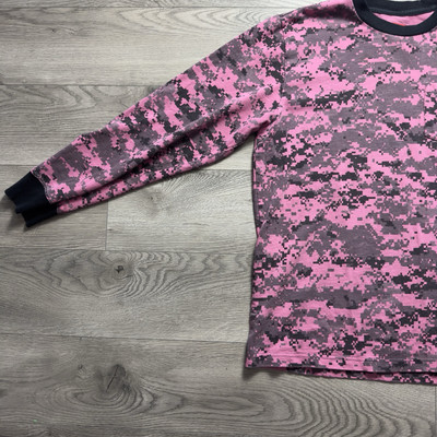 Supreme Lot With Digital Pink Camo Hat And Long Sleeve Supreme Tee
