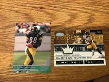 Plaxico Burress 2000 Stadium Club & 2001 Fleer Scoring Kings jersey card