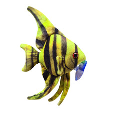 Yellow Zebra (Rare) Angelfish Plushie 13cm x 22cm
