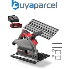 Einhell Professional 18v Brushless Plunge Circular Saw TP-PS 18/165 + 4AH + Rail