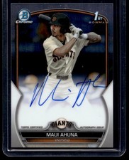 2023 Bowman Draft Chrome Auto Maui Ahuna RC Auto San Francisco Giants #BDC-163