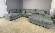 Large grey U shape sofa bed DELIVERY AVAILABLE!