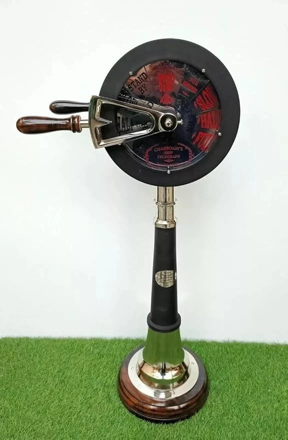 Antigo telégrafo de pedido de motor de navio de latão, decoração marítima náutica de 42 polegadas - Imagem 3 de 4