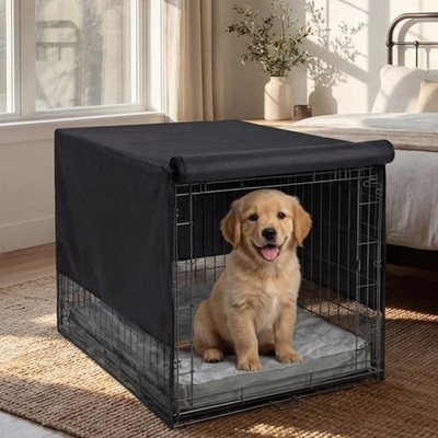 For Dog Crate Cover with Full-Perimeter Ventilation for Calm Environment