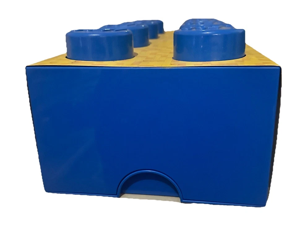 LEGO 8 Stud Stackable Storage Brick, 19.7" x 9.8" x 7.1" (Blue) - Image 3 of 4