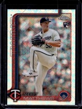 2025 Topps Chrome LogoFractor Zebby Matthews RC Rookie #277 Twins