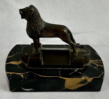 BRAUNSCHWEIG BURGL&Ouml;WE BRONZE 20ER JAHRE BRAUNSCHWEIGER L&Ouml;WE SKULPTUR DENKMAL TOP