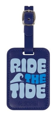 American Tourister Luggage Tag 2x Print Anhänger Ride The Tide dunkelblau blau