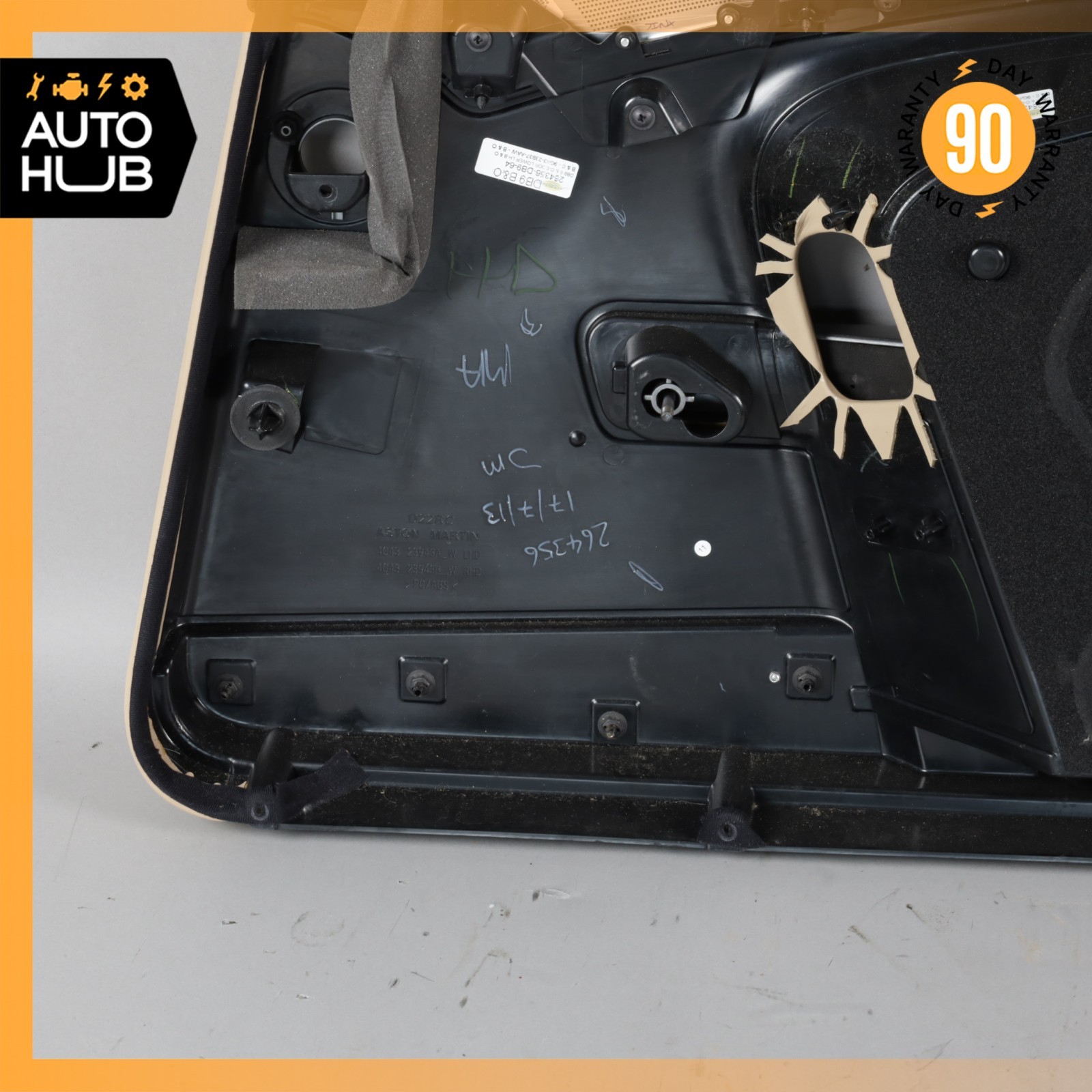 13-16 Aston Martin DB9 Interior Door Panel Front Left Driver Side OEM 22k