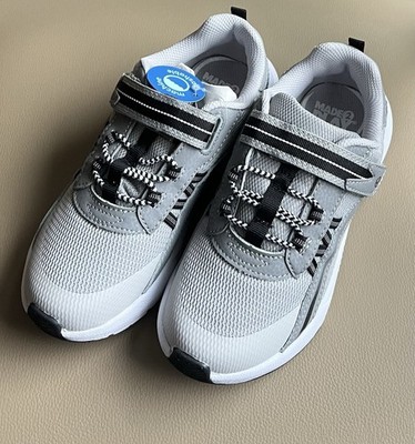 NIB Stride Rite Made 2 Play Sneakers Grey Mesh & Synthetic Hook & Loop SZ 1.5 W