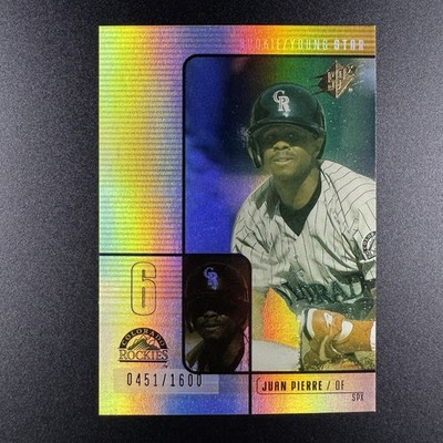Juan Pierre 2000 SPx RC #/1600 #127 Colorado Rockies