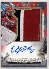 2023 Topps Inception Jumbo Patch Autographs Orange Graham Ashcraft Jersey /50