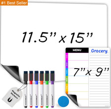 Magnetic Whiteboard for Fridge - Dry Erase White Board for Home, Office Classr