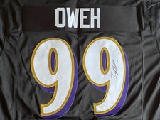 Odafe Oweh podpisana z autografem koszulka Baltimore Ravens JSA uwierzytelniona