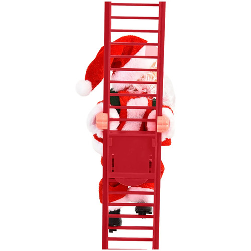 Scala Arrampicata Elettrica Babbo Natale con Musica e Luce LED, Albero di Natale - Foto 7 di 26