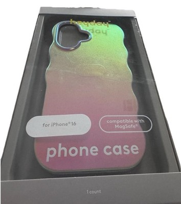 iPhone 16 Pro Max Case Clear Iridescent MagSafe Compatible Wavy Protective Cover