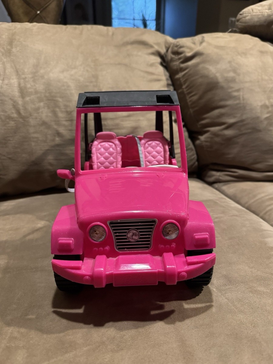 Barbie Jeep Mattel Pink Passport Cruiser Jeep Car 2012 Sparkle