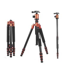 Heavy Duty Tripod Travel Z818 Aluminium Alloy Monopod with 360 Panorama Ball ...