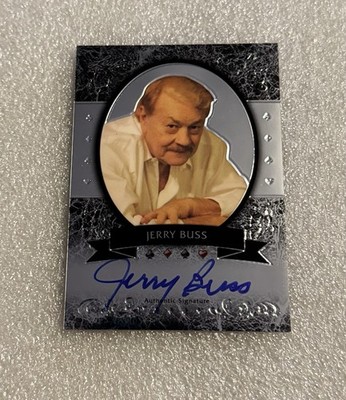 JERRY BUSS 2011 Leaf Metal Poker AUTO On Card Lakers Legendary Owner MB-JB1