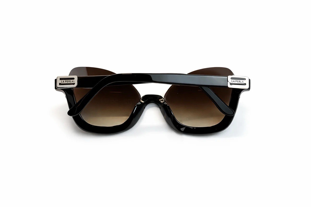 LA PERLA HALF FRAMES BLACK SUNGLASSES - image 4