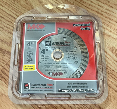MK 4'' Diamond Circular Blade General Purpose
