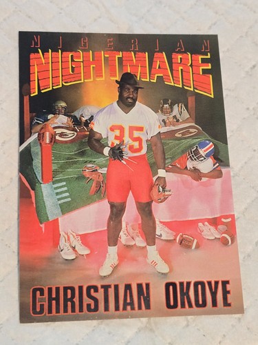 Christian Okoye #197 1992 Skybox Primetime card