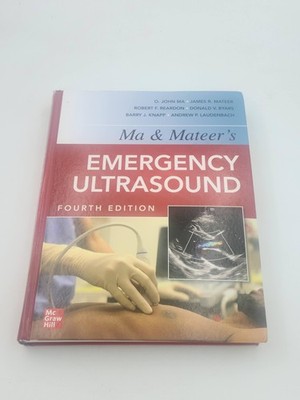 Ma And Mateer's Emergency Ultrasound 4th Ed O John Ma Textbook HC McGraw Hill