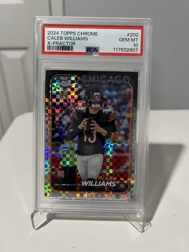 2024 Topps Chrome - Rookies Caleb Williams #202 X-Fractor (RC) PSA 10