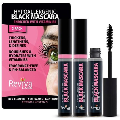 Reviva Labs Black Hypoallergenic Mascara for Sensitive Eyes and Older Women ? Ge