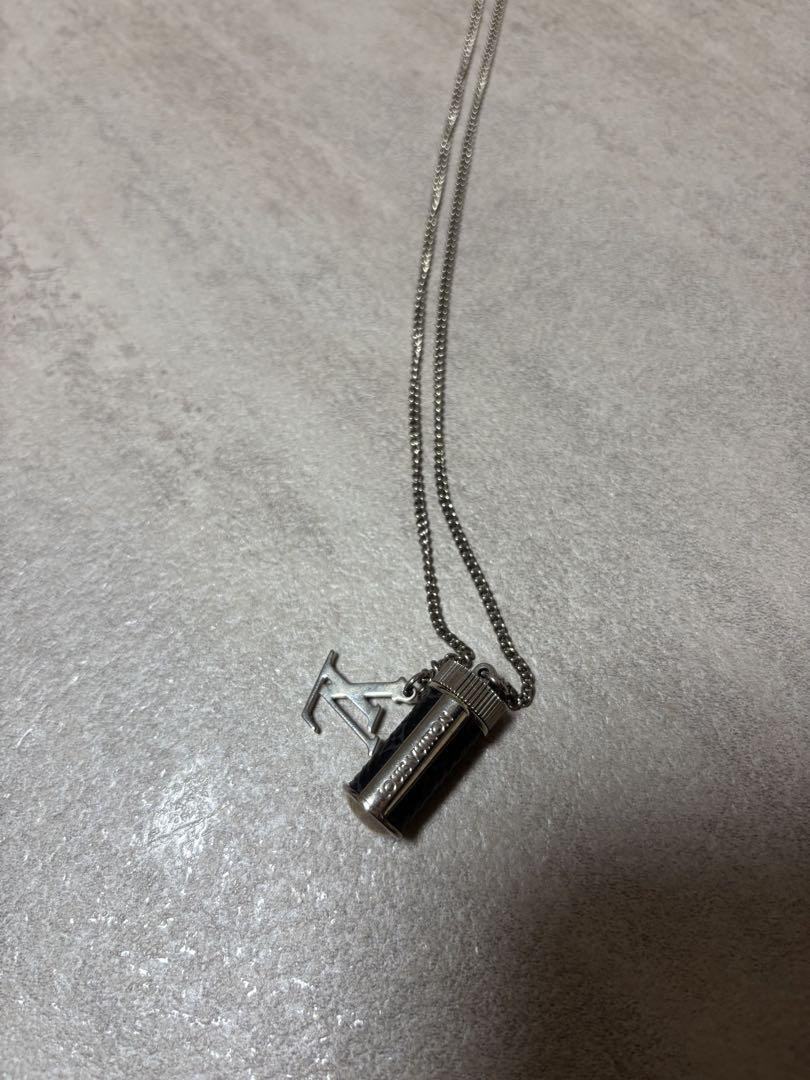 Louis Vuitton ネックレス　早い者勝ちM63641 Louis Vuitton M63641 Lighter Necklace Monogram Eclipse