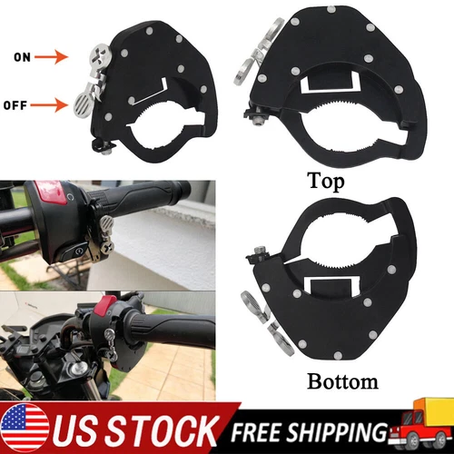 Universal Motorcycle Cruise Control Throttle Lock Assist Top Assist Kit - Bild 1 von 13