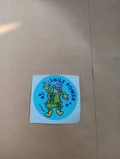 1980s Trend Scratch And Sniff MATTE Toothpaste Stinky Stickers Single with TM
