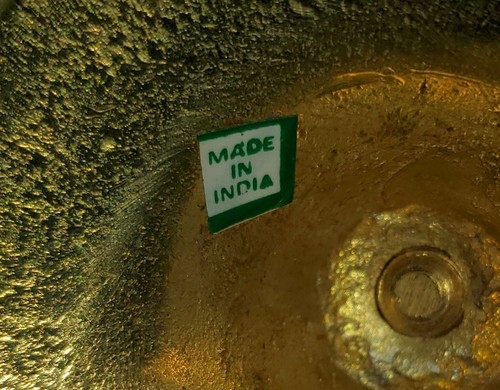 Vintage Messing Kerzenständer Kerzenständer Made In India - Bild 4 von 4