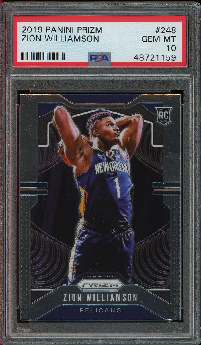 PSA 10 2019 Panini Prizm #248 Zion Williamson Base Rookie PSA 10 2019 Panini Prizm #248 Zion Williamson Base Rookie