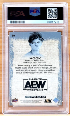aew hook height weight 2023 Upper Deck Wrestling #95 HOOK/Taz Wrestling Card HOOK: Profile, Career Stats, Titles