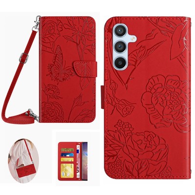 For Various Phone Crossbody Leather Flip Card Wallet Bag Stand Case Cover Women
