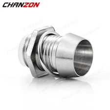 3mm 5mm 8mm 10mm Chrome Metal Silver Bezel LED Diode Holder Panel Mount Socket 