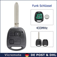 Funk Schlüssel Fernbedienung 433MHz 4D67 Für Toyota Yaris Avensis Corolla Prado
