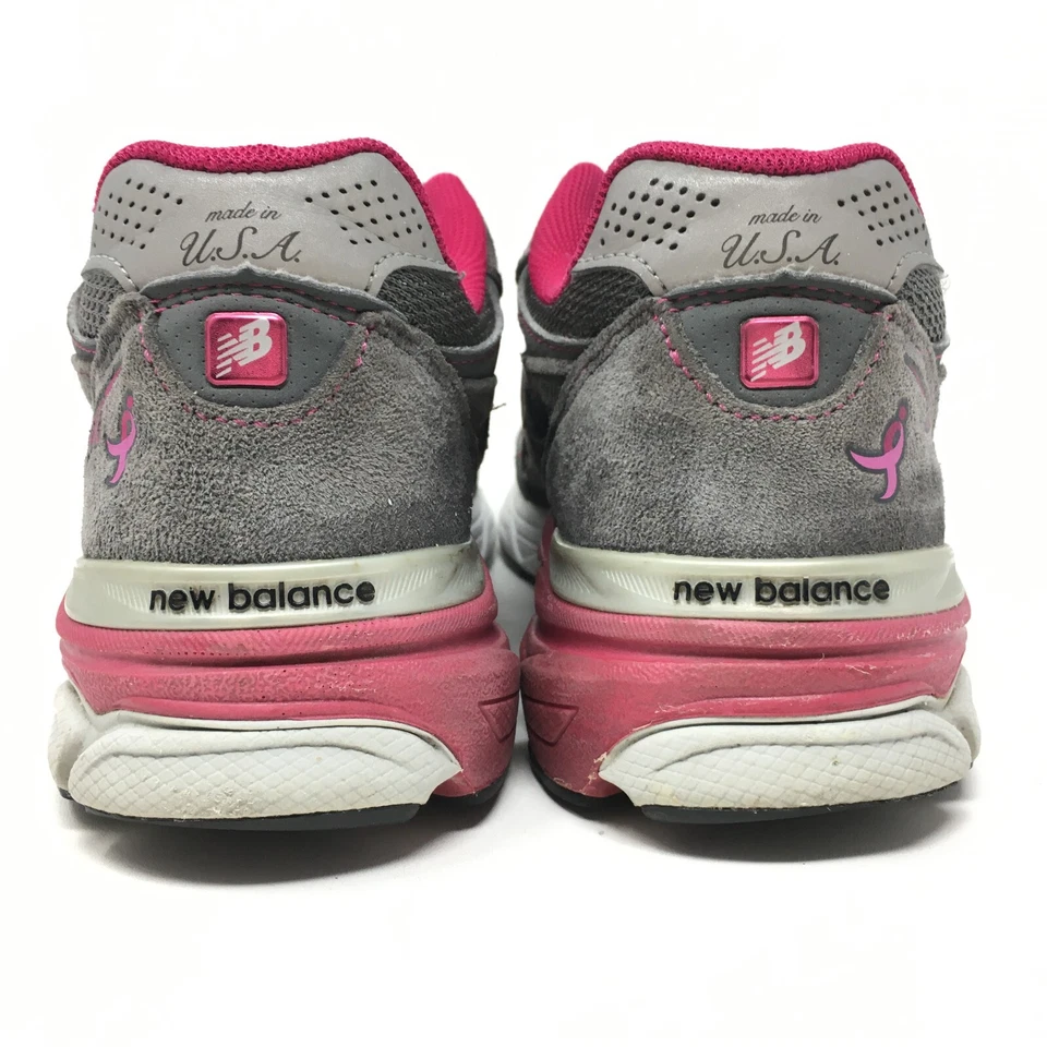 New Balance 990 v3 EE. UU. Zapatos para Caminar Tenis Mujer Talla 7 Gris Rosa Cáncer Foto 3 de 4