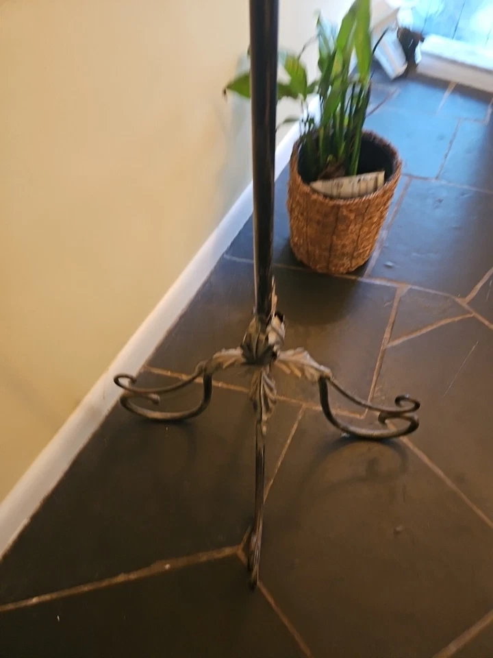 Tall Antique Candle/coatrack - Image 3 of 4