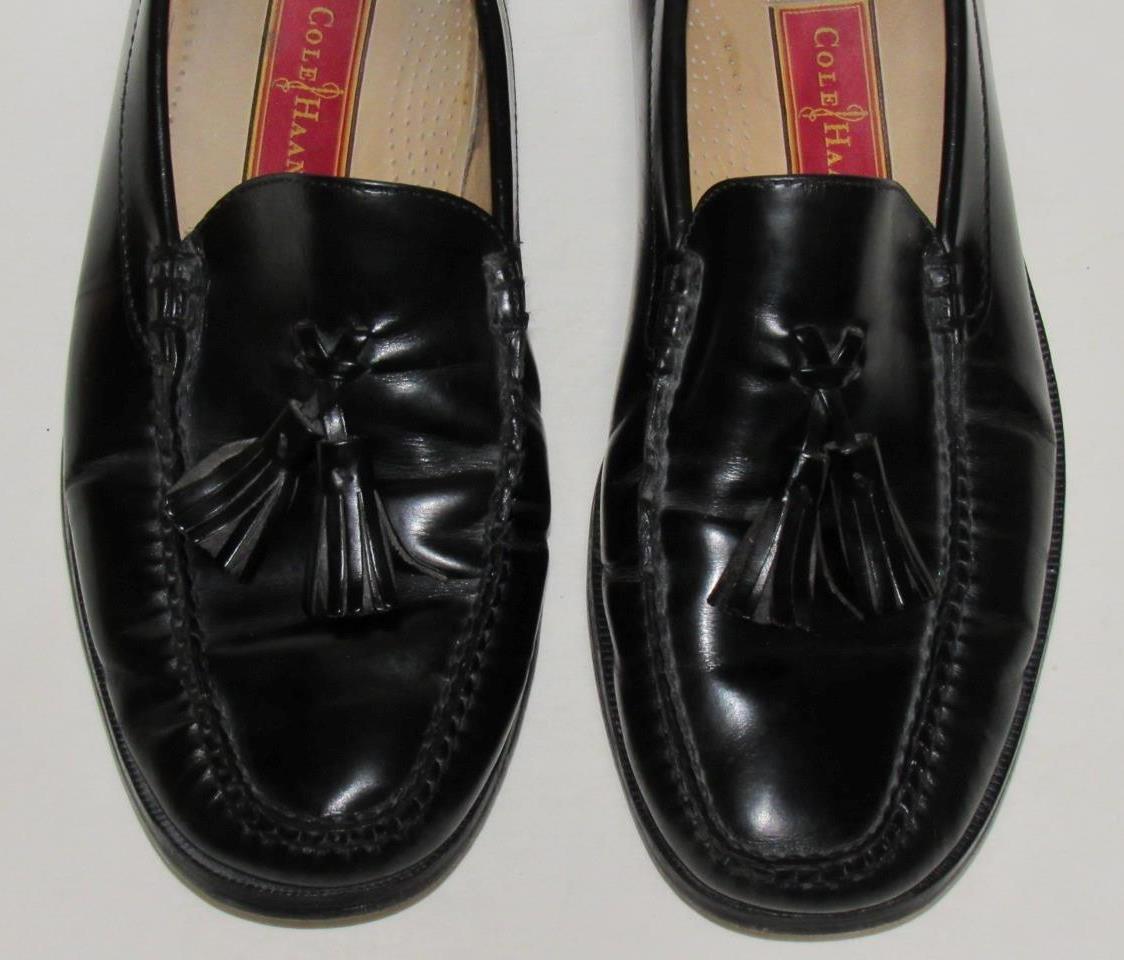 Cole Haan City Tassel Leather Moccasin Classic Loafers Black Mens Sz 11.5 Narrow Cole Haan SZ 11.5 ( A ) Men main image 4