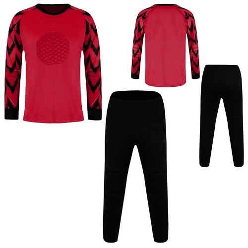 Boys Sets Goalie Outfits Soccer Activewear Goalkeeper Sweatshirt Sweatpants - Picture 43 of 78